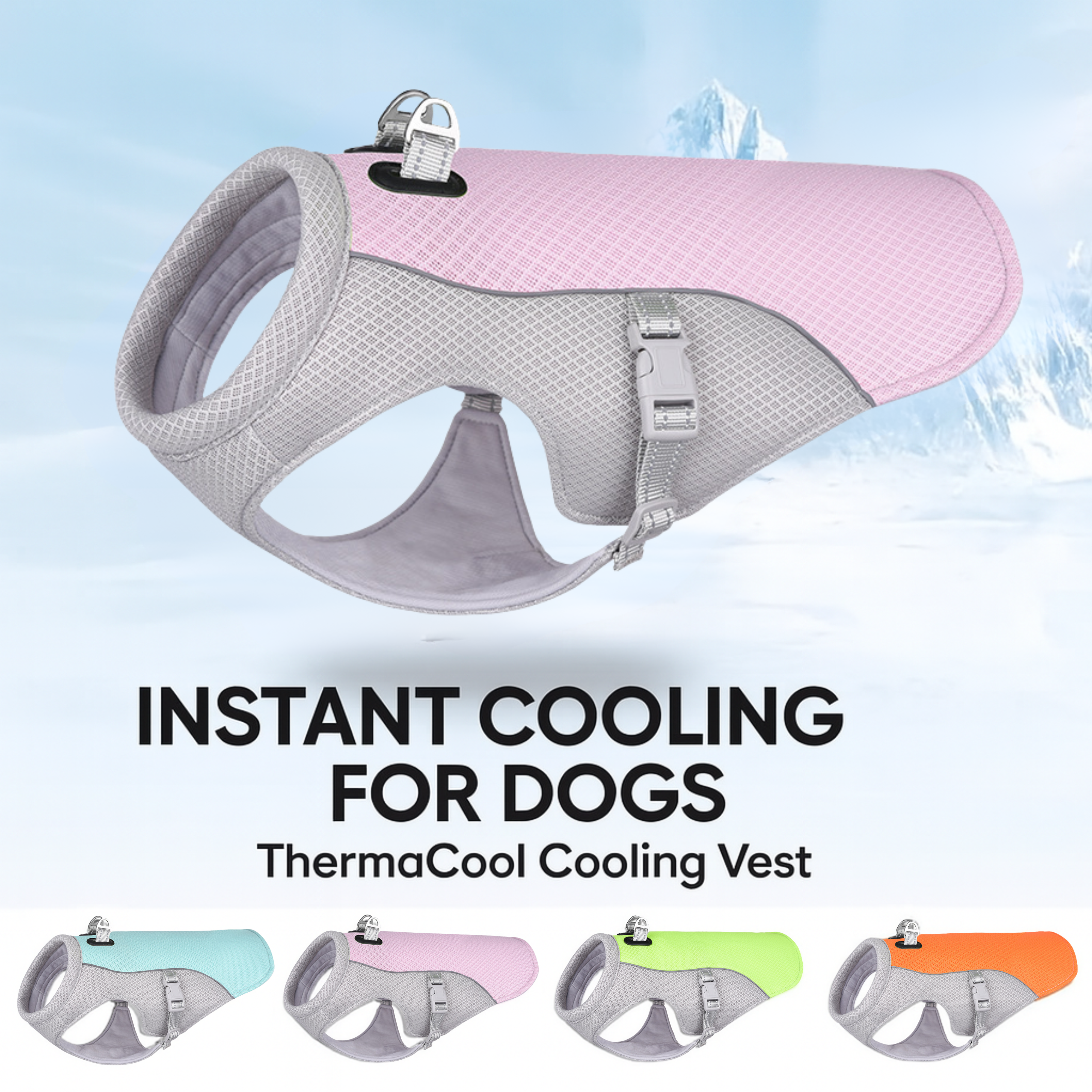 🌟 ThermaCool™ – The Ultimate Summer Cooling Vest for Dogs